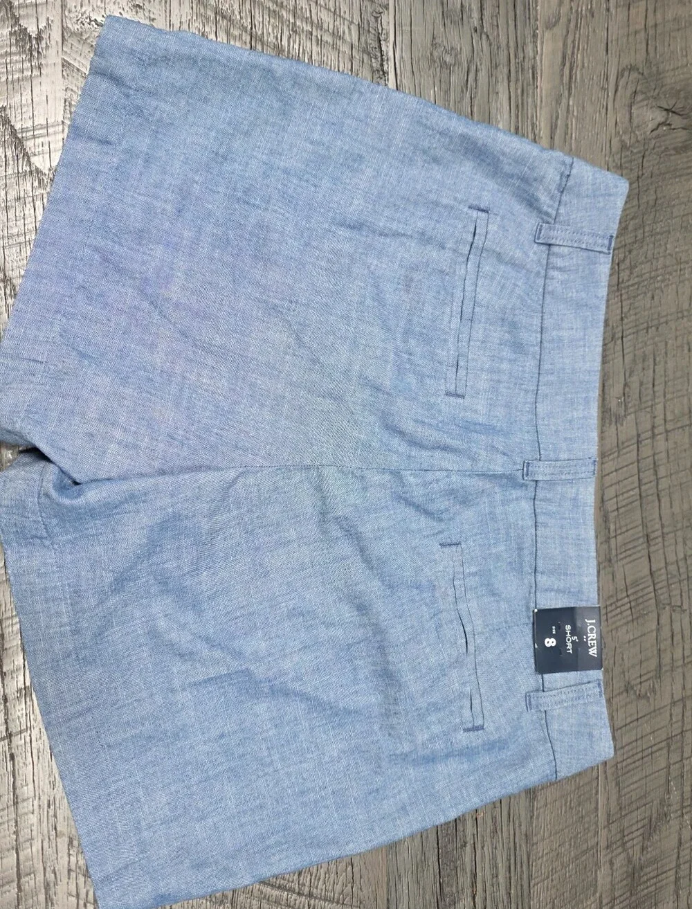 NWT J. Crew Cotton Blue Short Shorts (Sz:8)